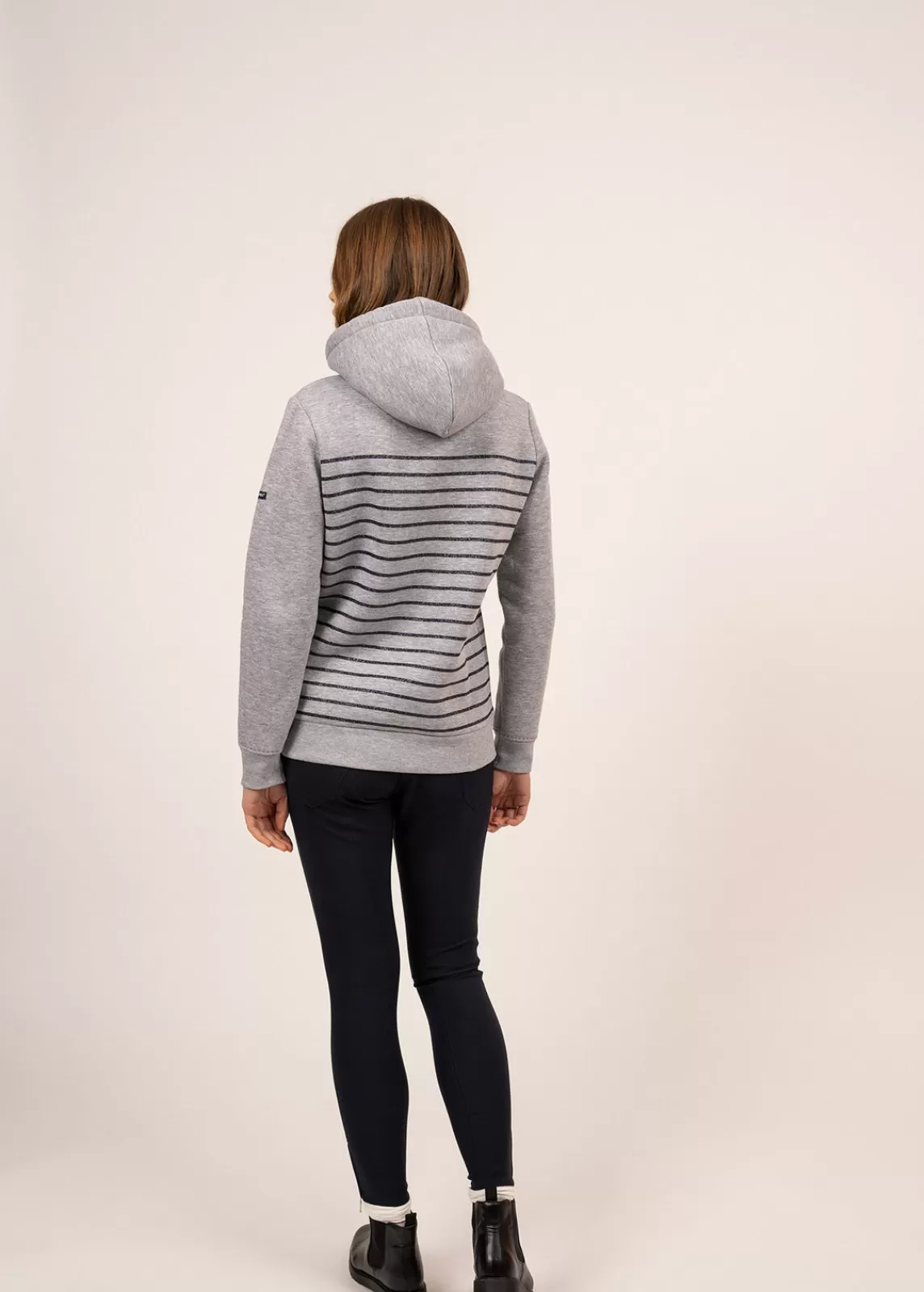 Jumpers, Cardigans, Jackets>Saint James Océane hoodie GRIS/MARINE