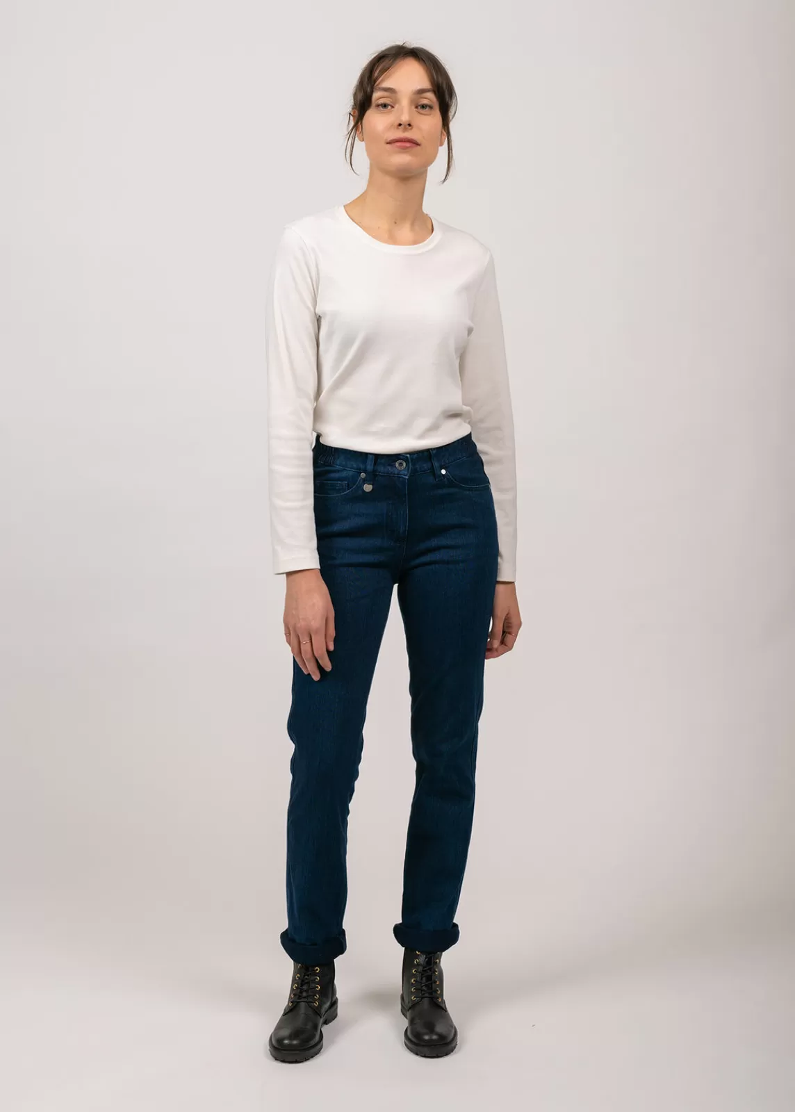 Trousers & Shorts>Saint James Patricia straight jeans DENIM