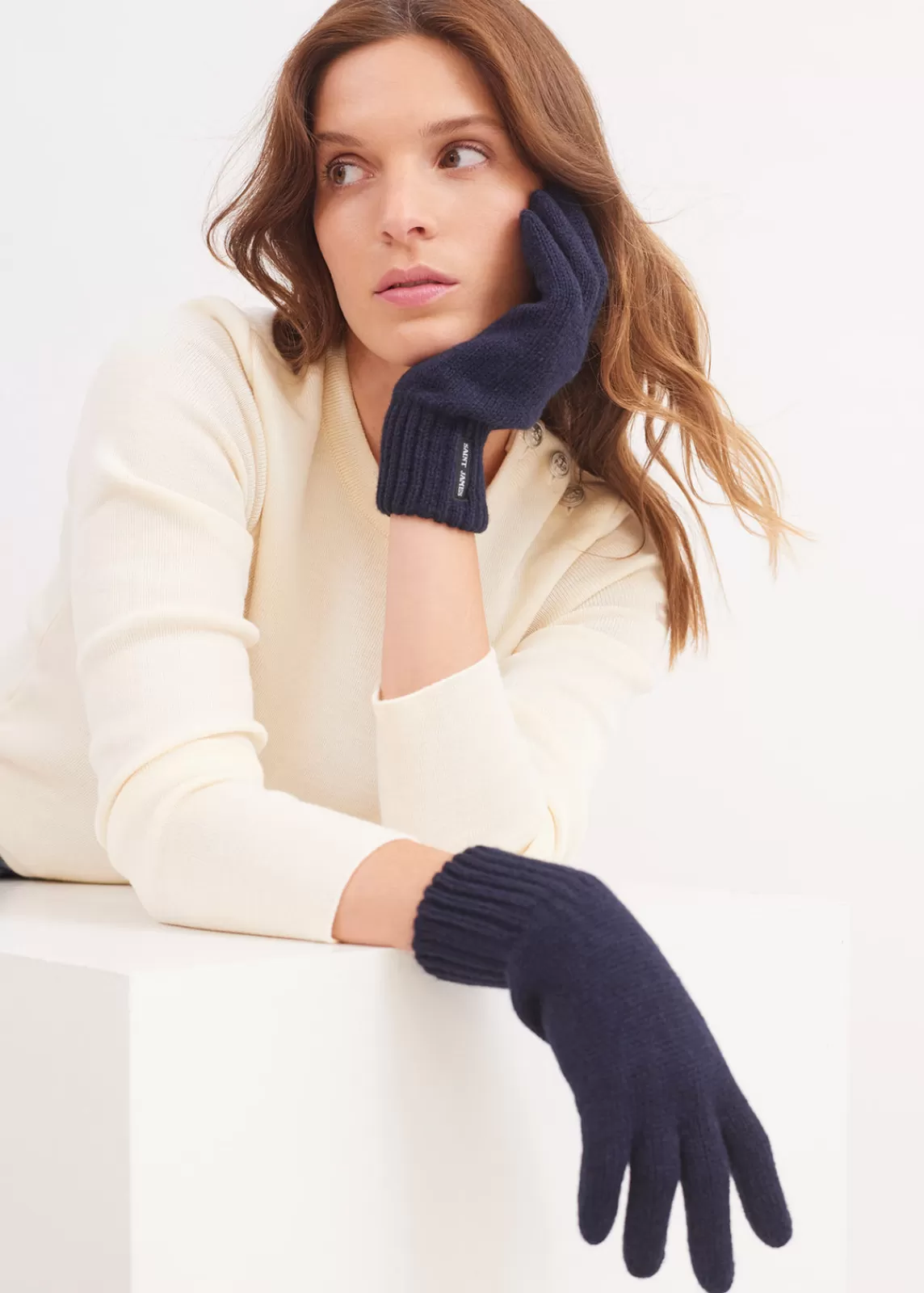 Accessories>Saint James Roche gloves NAVY