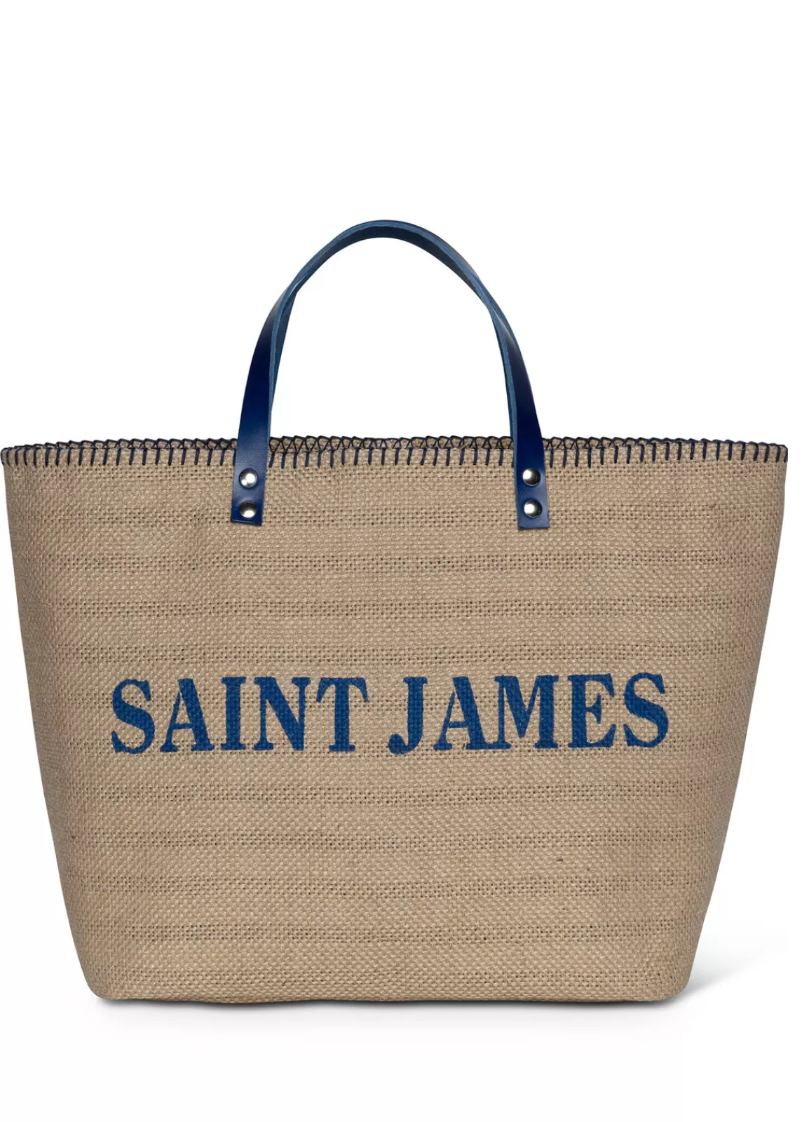 Accessories>Saint James carrier bag ECRU/MARINE/GITANE