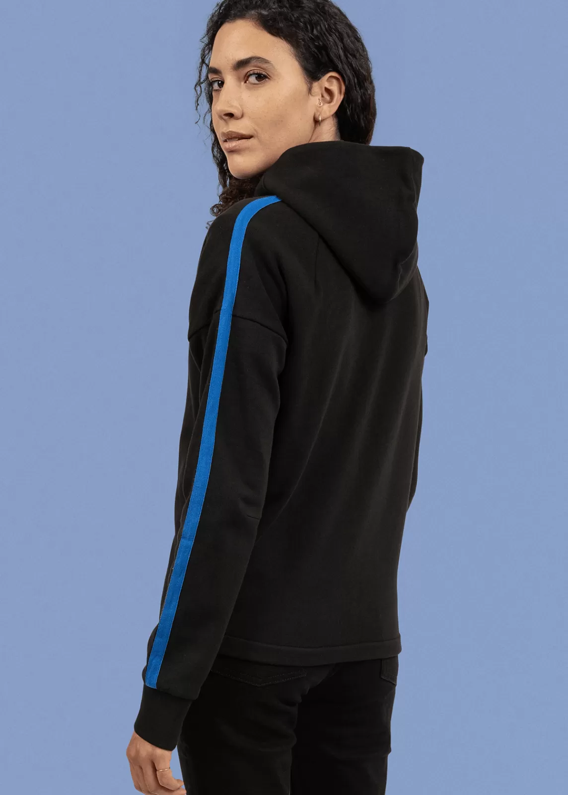 Jumpers & Cardigans>Saint James Saint Lunaire hooded sweatshirt Noir/Bleu