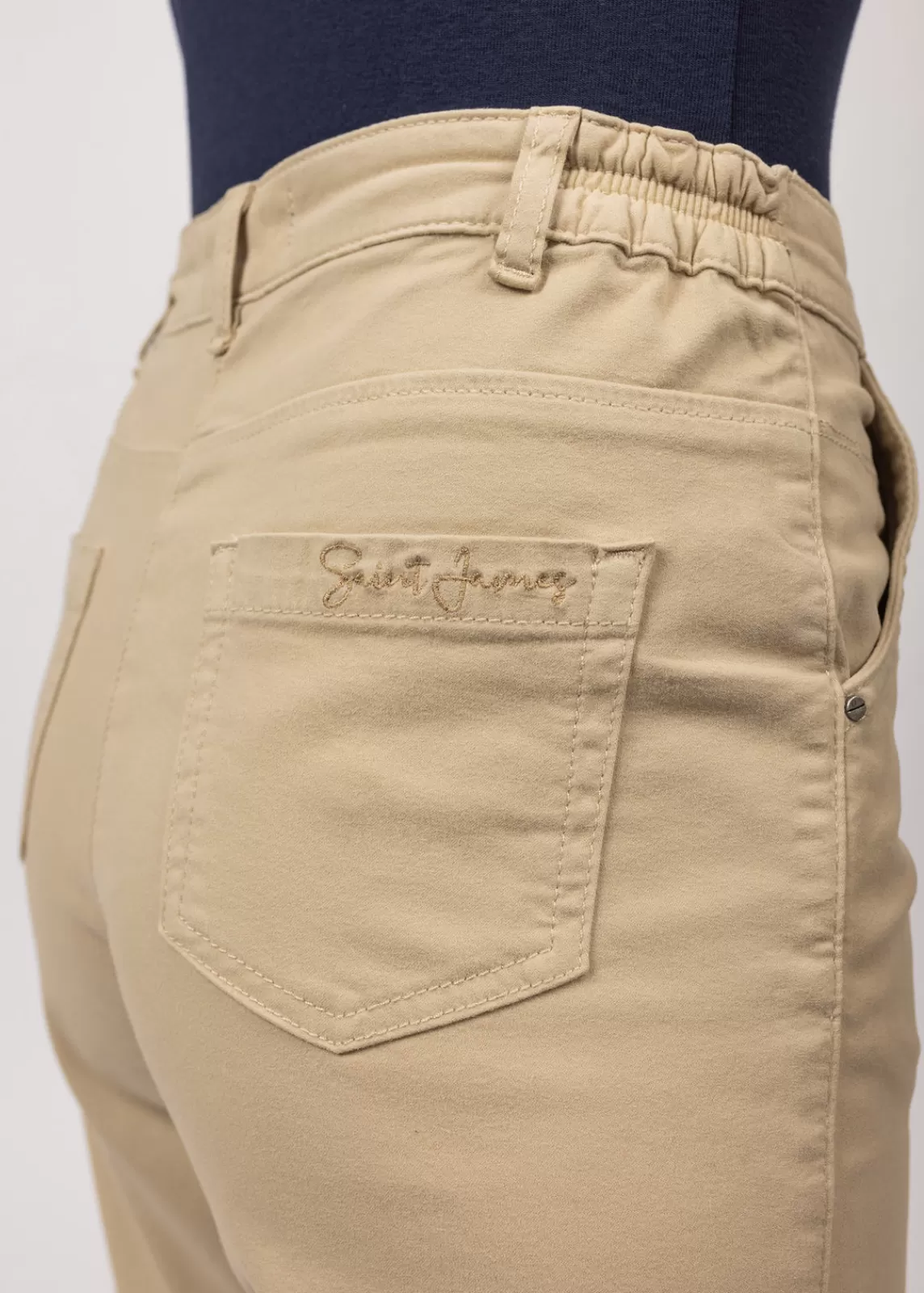 Trousers & Shorts>Saint James Samantha plain Bermuda shorts PLAGE