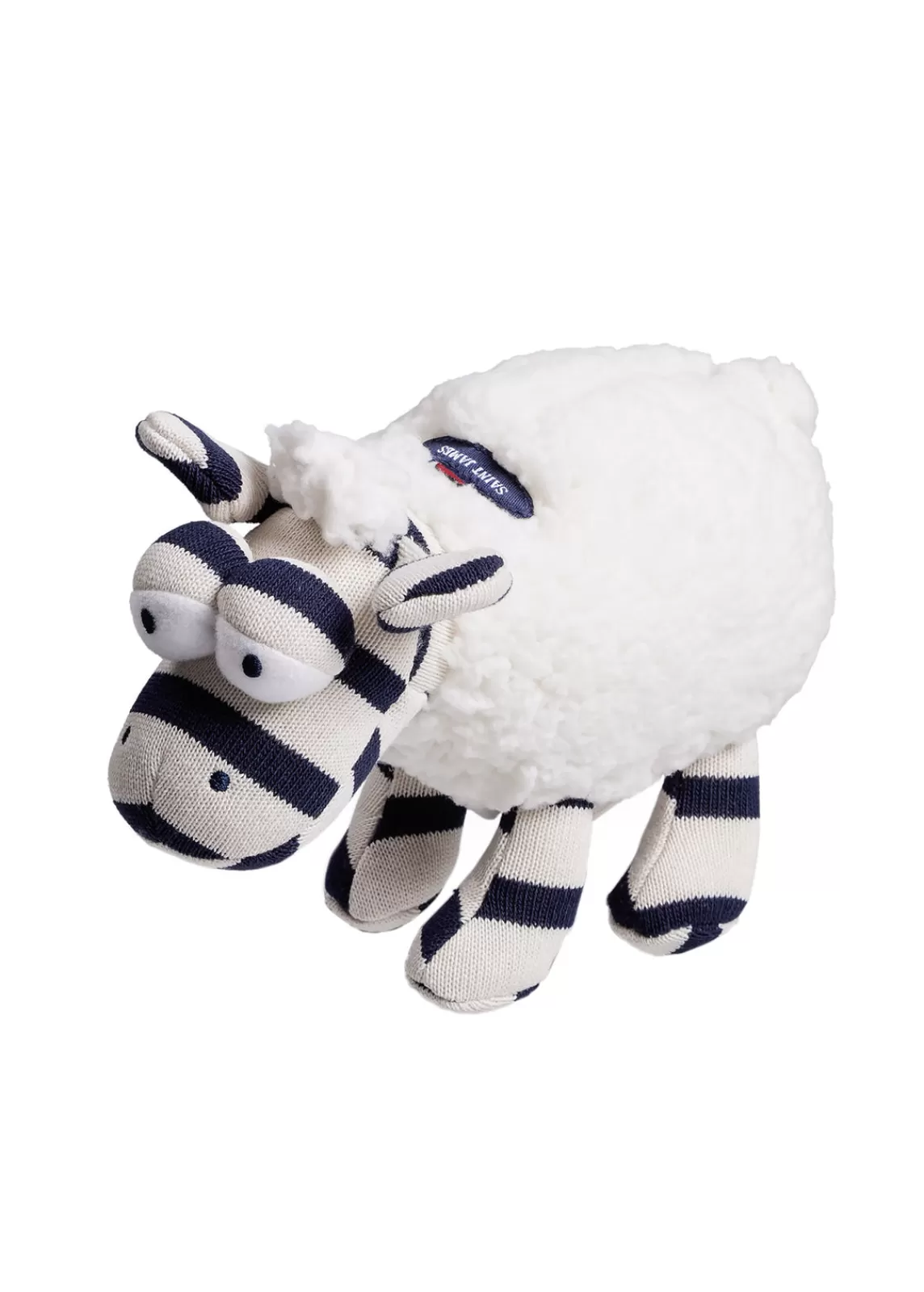 Soft Toys>Saint James Sheep soft toy ECRU/MARINE