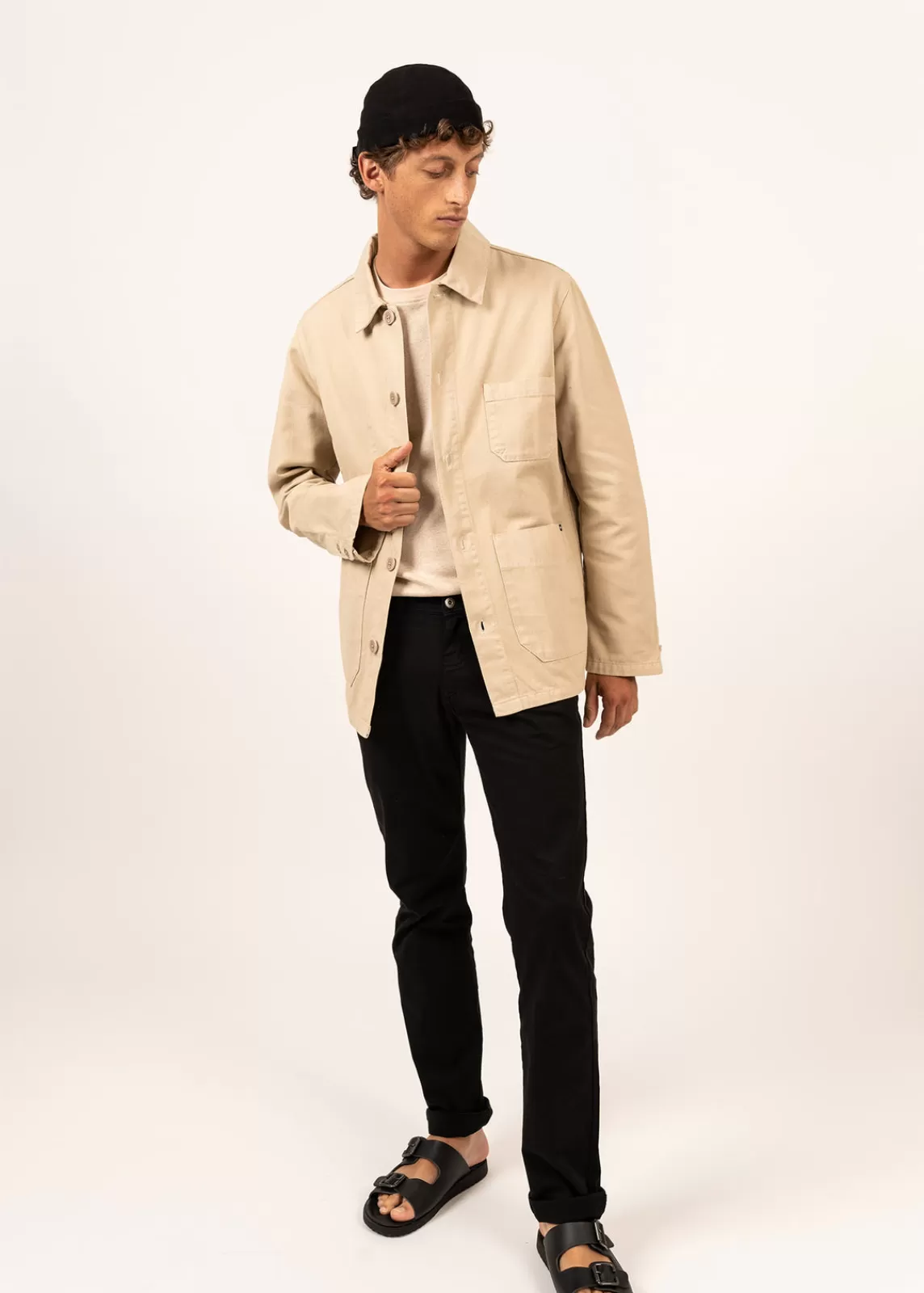 Shell Jackets & Raincoats>Saint James Sirocco fisherman's jacket SABLE