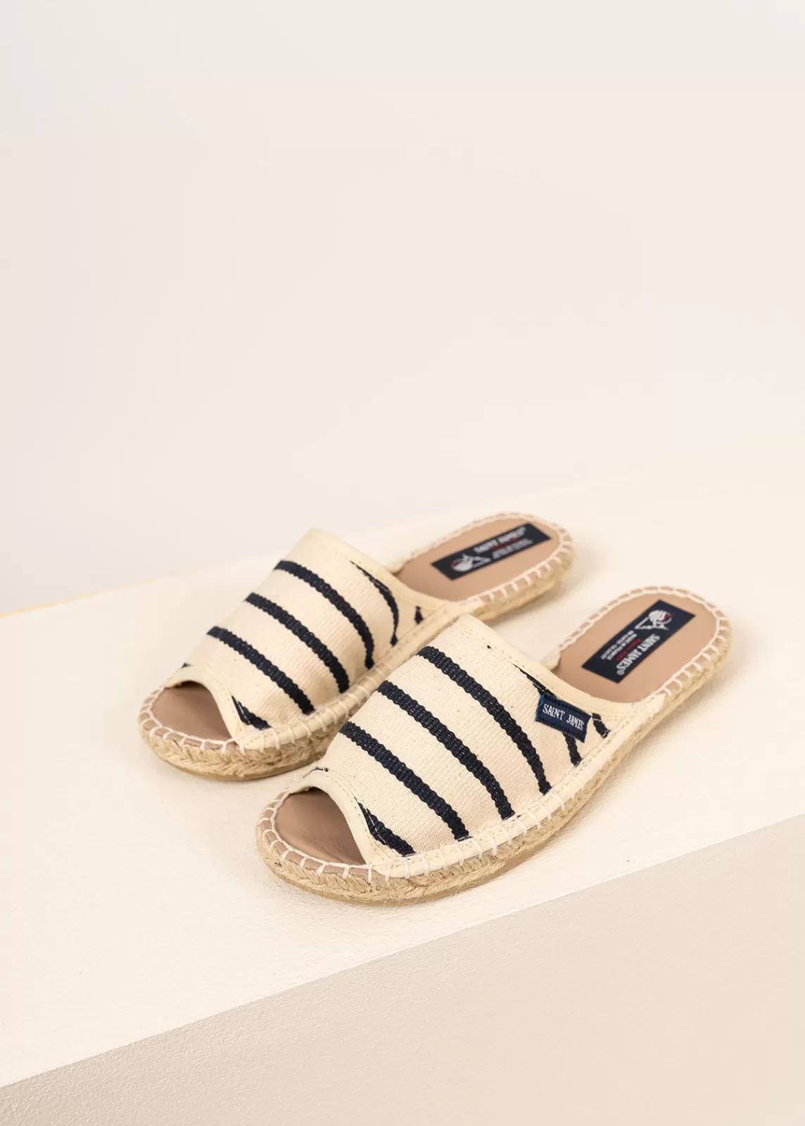 Shoes & Socks>Saint James Slipper espadrilles ECRU/MARINE