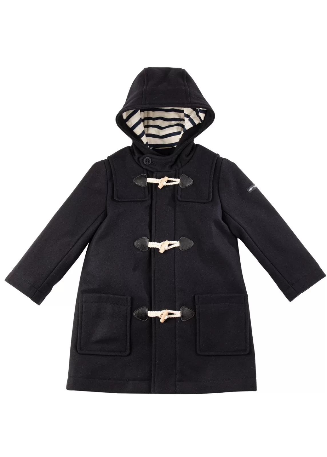 Coats>Saint James St Malo duffle-coat for children NAVY