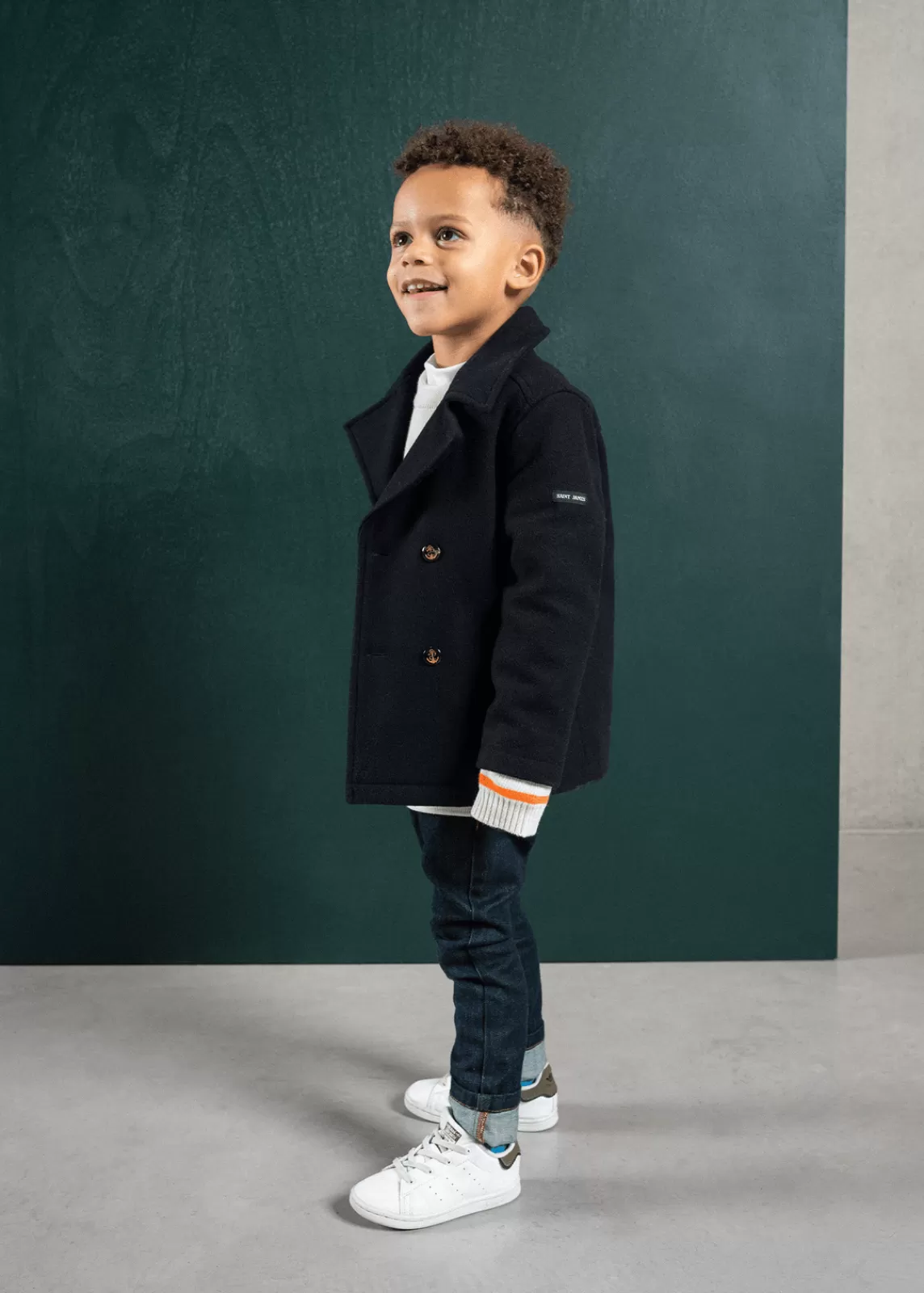 Coats>Saint James St Suliac peacoat for children NAVY