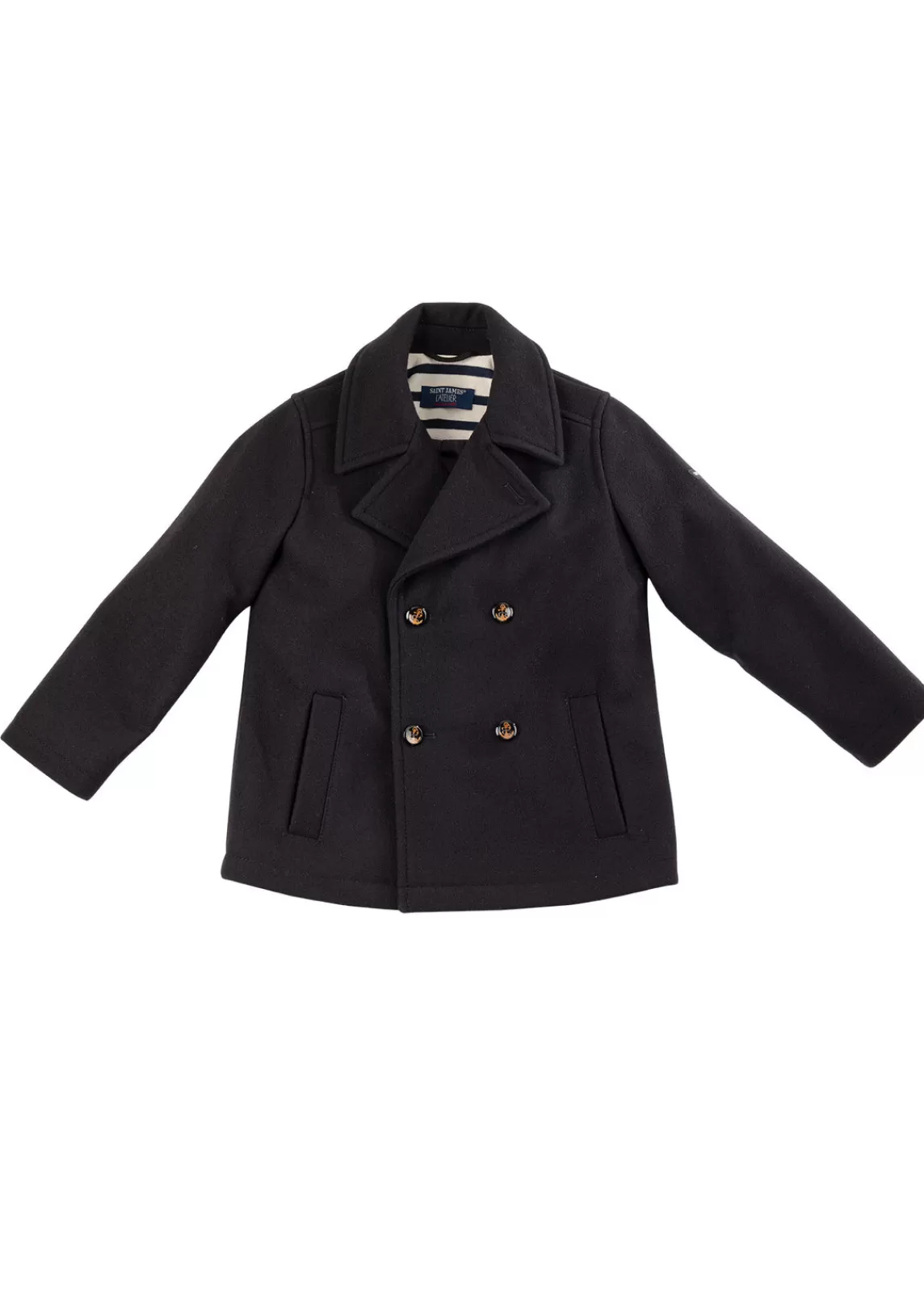 Coats>Saint James St Suliac peacoat for children NAVY