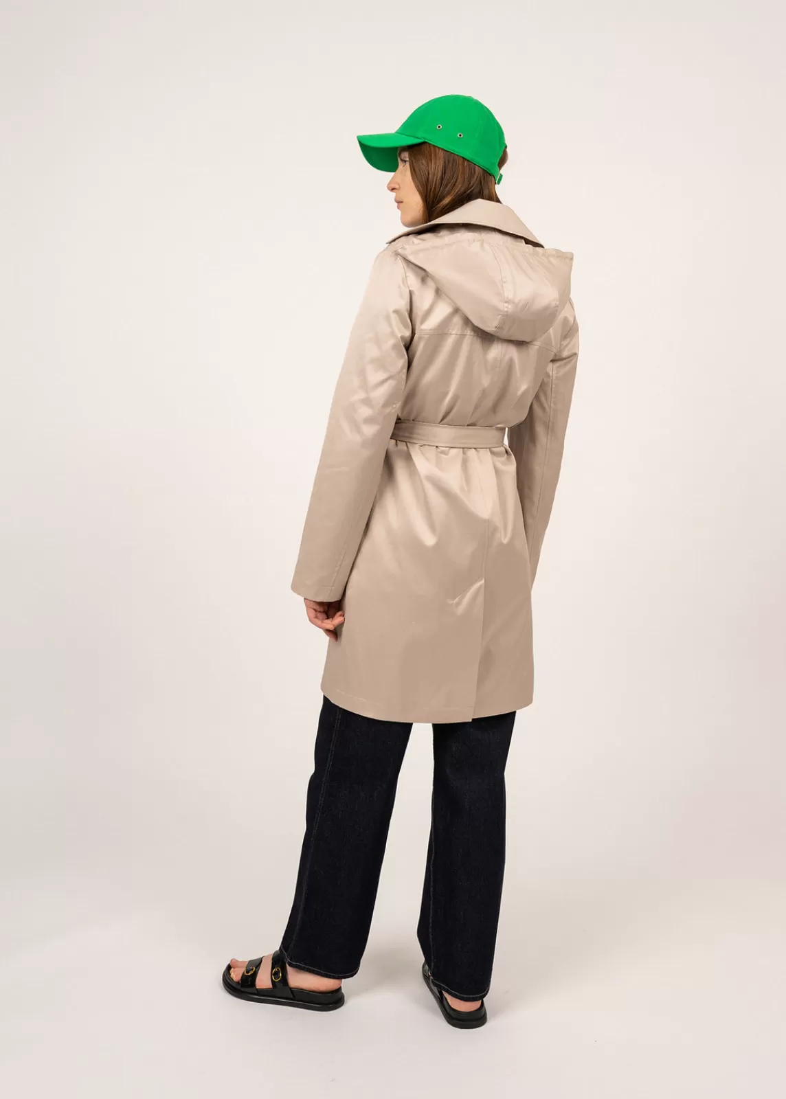 Coats & Peacoats>Saint James Ste Honorine hooded trenchcoat PLAGE