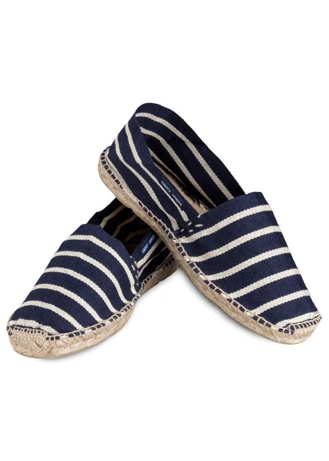 Shoes & Socks>Saint James Striped espadrilles for men MARINE/BLANC