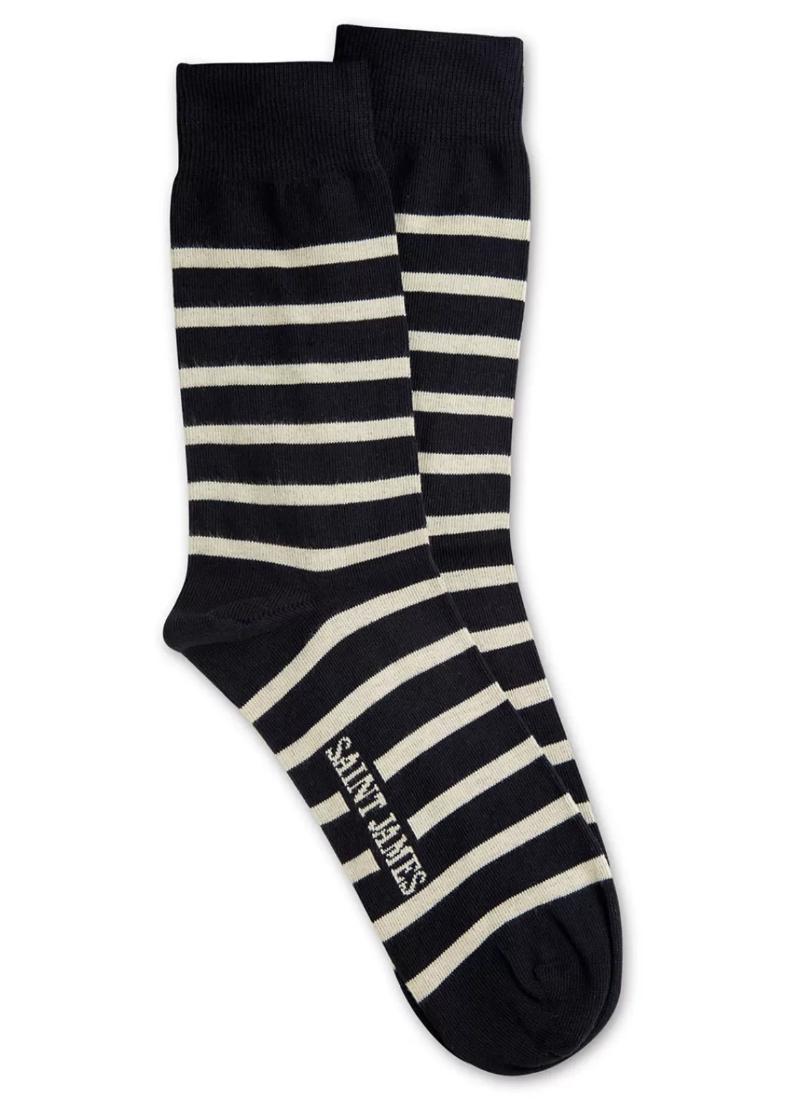 Accessories>Saint James Striped socks MARINE/ECRU