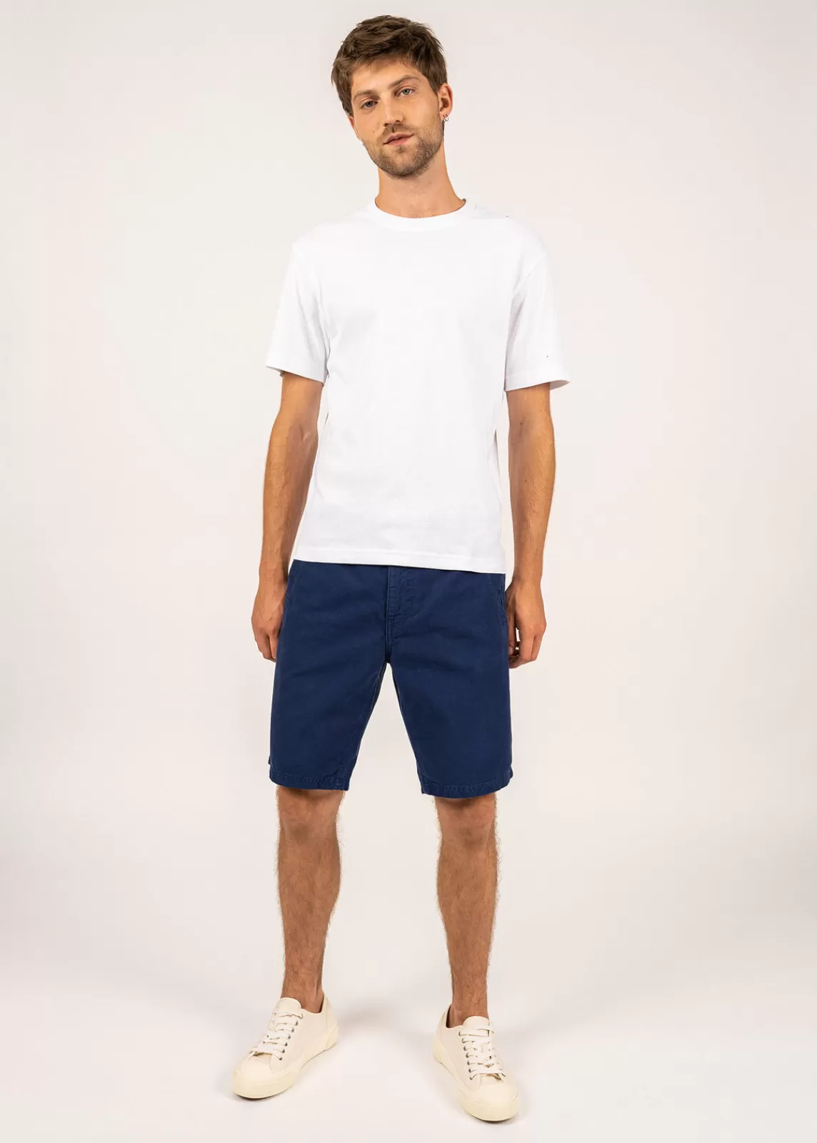 Trousers & Shorts>Saint James Titus canvas shorts INDIGO