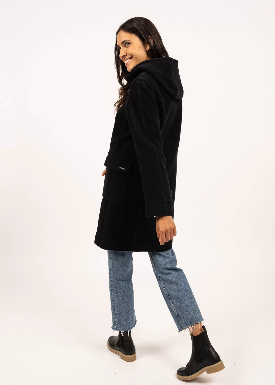 Coats & Peacoats>Saint James Venus classic duffle-coat NAVY