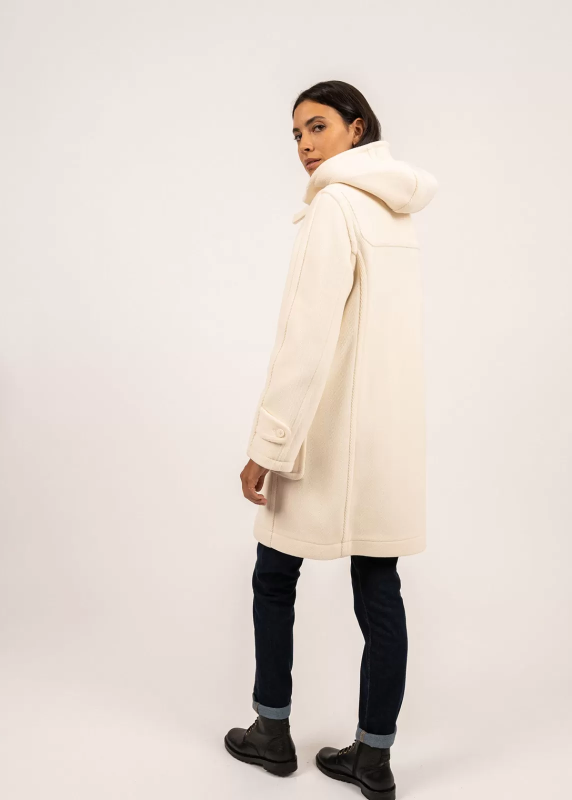 Coats & Peacoats>Saint James Venus classic duffle-coat BLANCD'HIVER