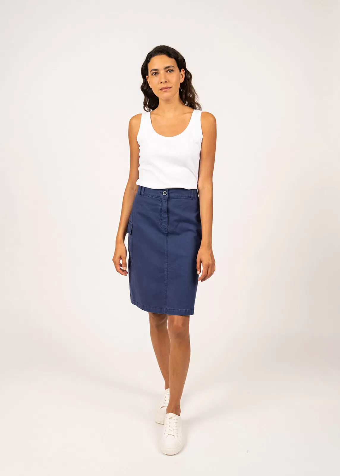 Dresses & Skirts>Saint James Veronica skirt with pockets INDIGO