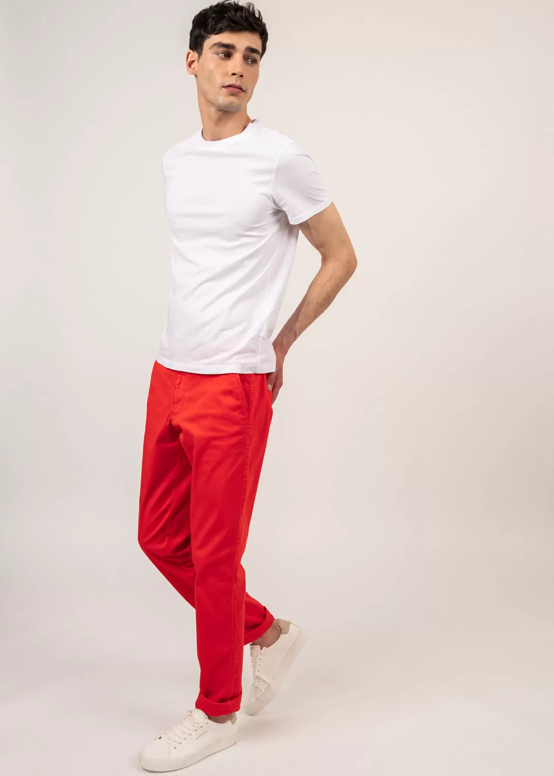 Trousers & Shorts>Saint James Voile Eté chino pants SANGUINE